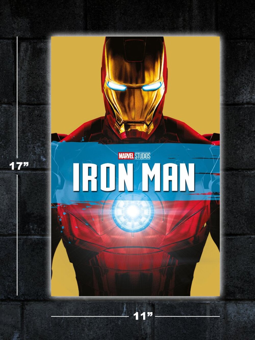Iron Man movie poster - 11x17 art print merch marvel Robert Downey Jr Tony Stark